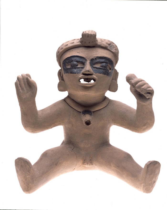 Escultura masculina sedente