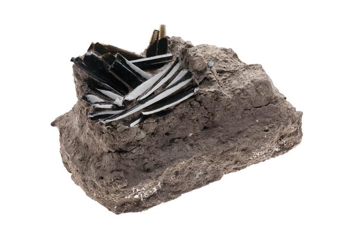 Ofrenda de navajillas de obsidiana 
