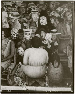 Fiesta de Día de Muertos en la ciudad