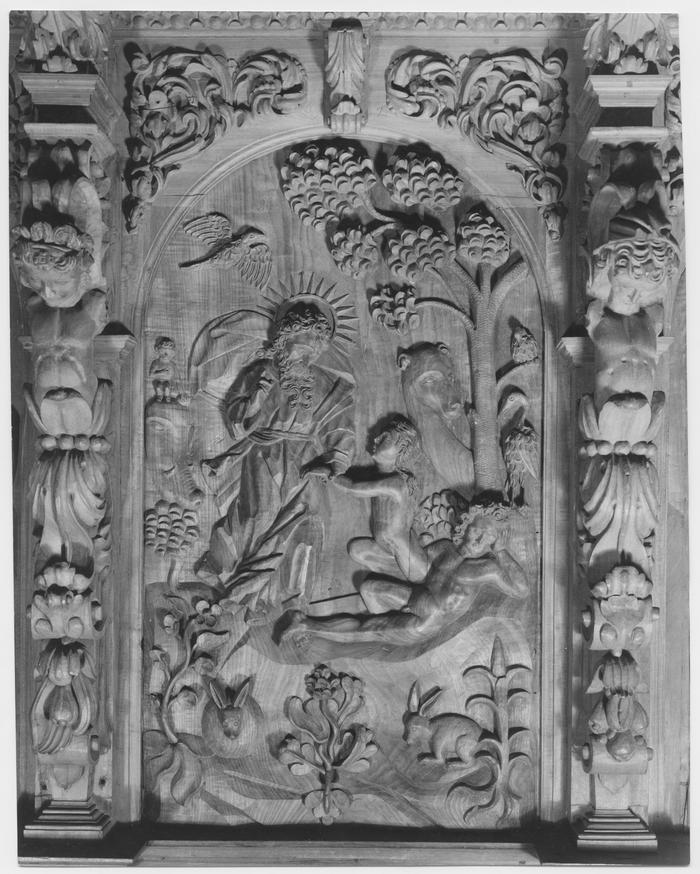 Sillería de San Agustín, Relieve del Génesis 2:22