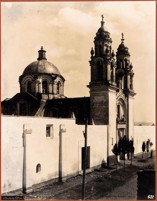 Iglesia de Jerusalem o Santos lugares de Cholula. Vista exterior. 