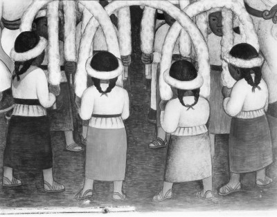 La danza de los listones, Edificio de la Secretaría de Educación Pública