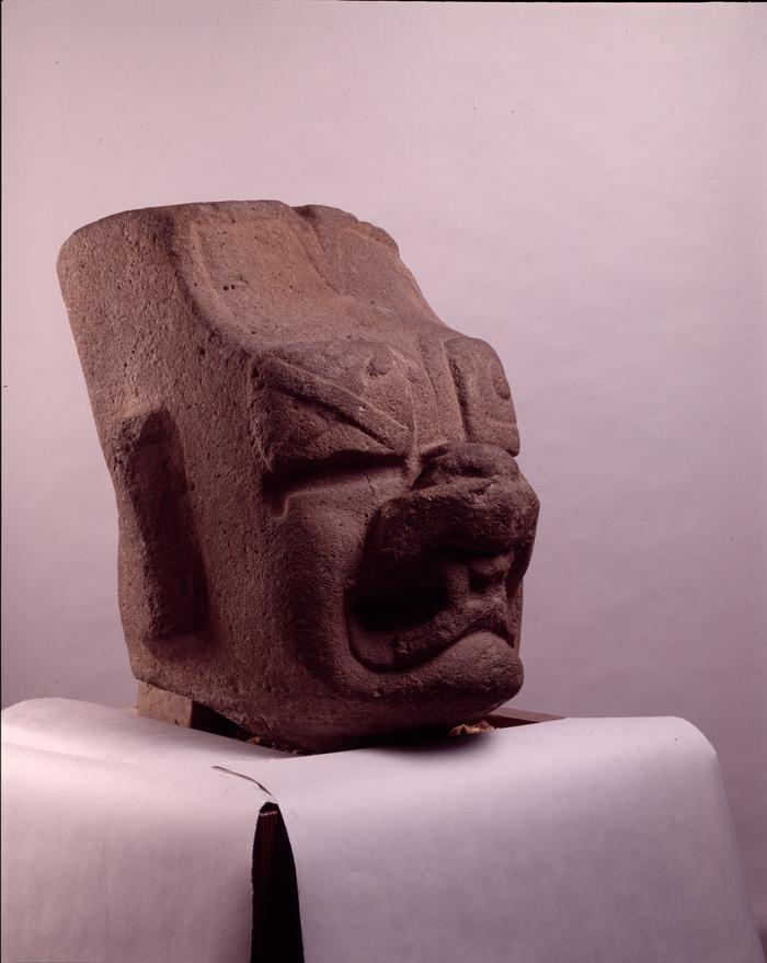 Cabeza de criatura con facciones de jaguar