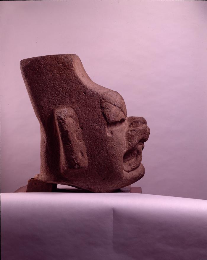 Cabeza de criatura con facciones de jaguar