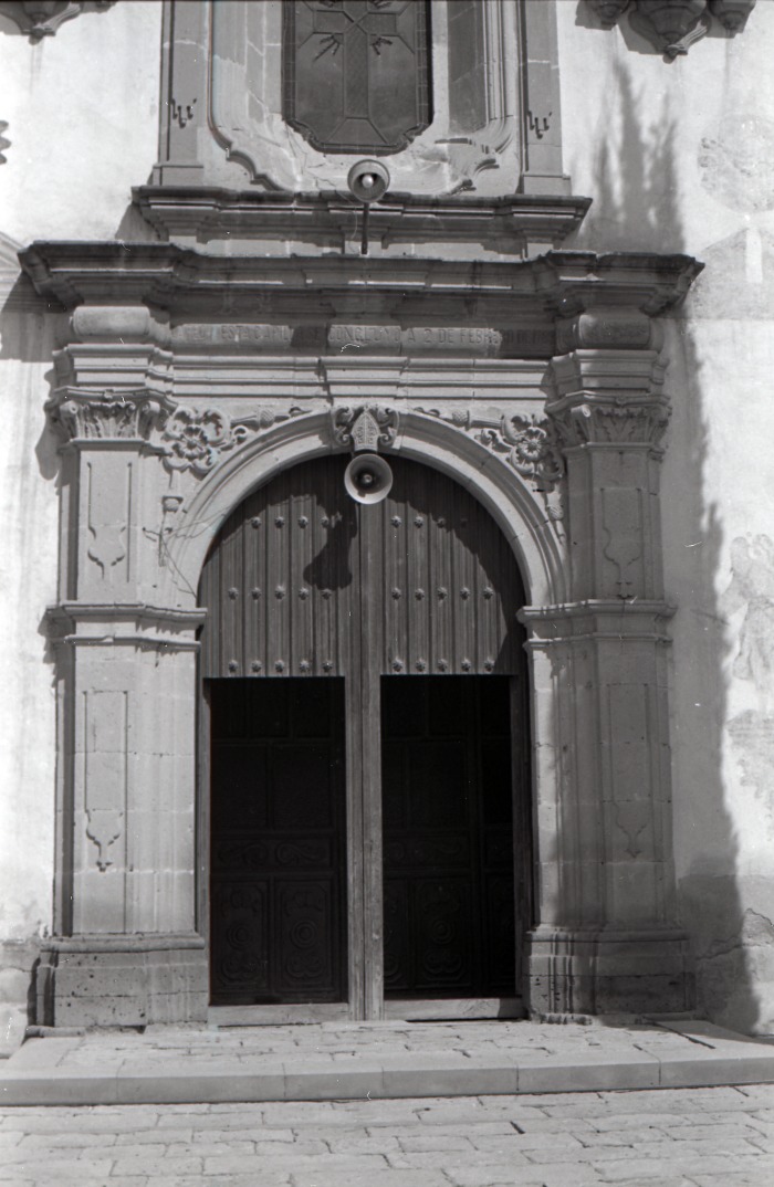 Hacienda de San Blas de Pabellón de Hidalgo. Iglesia de San Blas. Portada