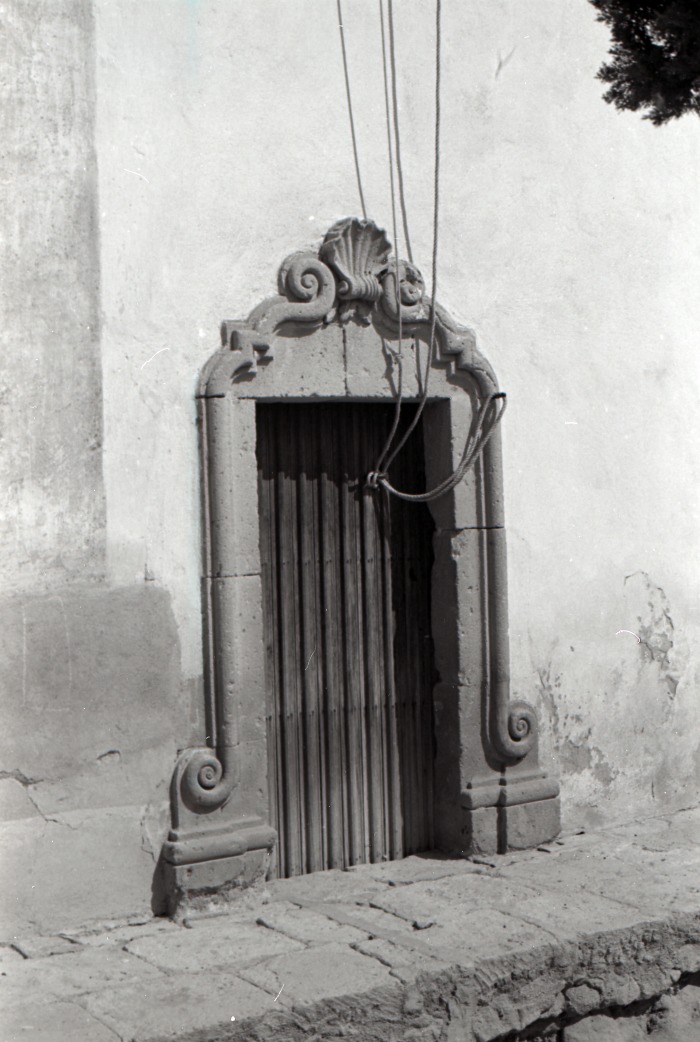 Hacienda de San Blas de Pabellón de Hidalgo. Iglesia de San Blas. Puerta del cubo de la torre
