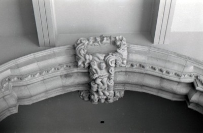 Casa del Mayorazgo de Rincón Gallardo. Clave de uno de los arcos