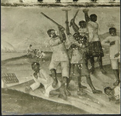 El martirio de los niños tlaxcaltecas.  Portería de Ozumba.