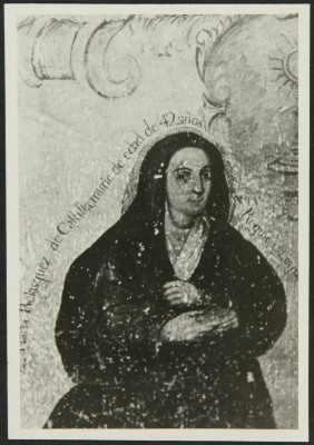 Retrato de María Velázquez de Castilla. 